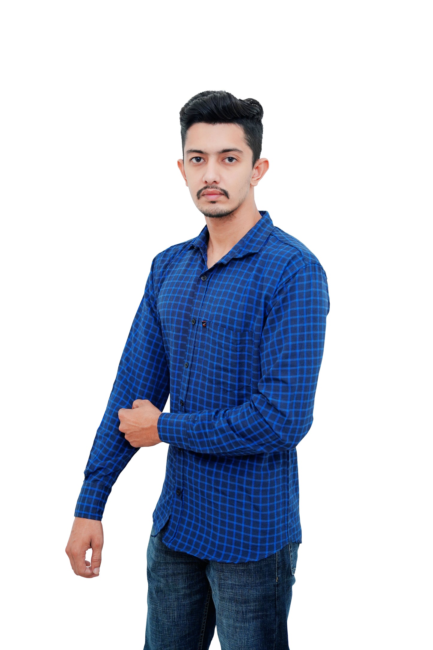 Check Shirt for Men (New Blue )