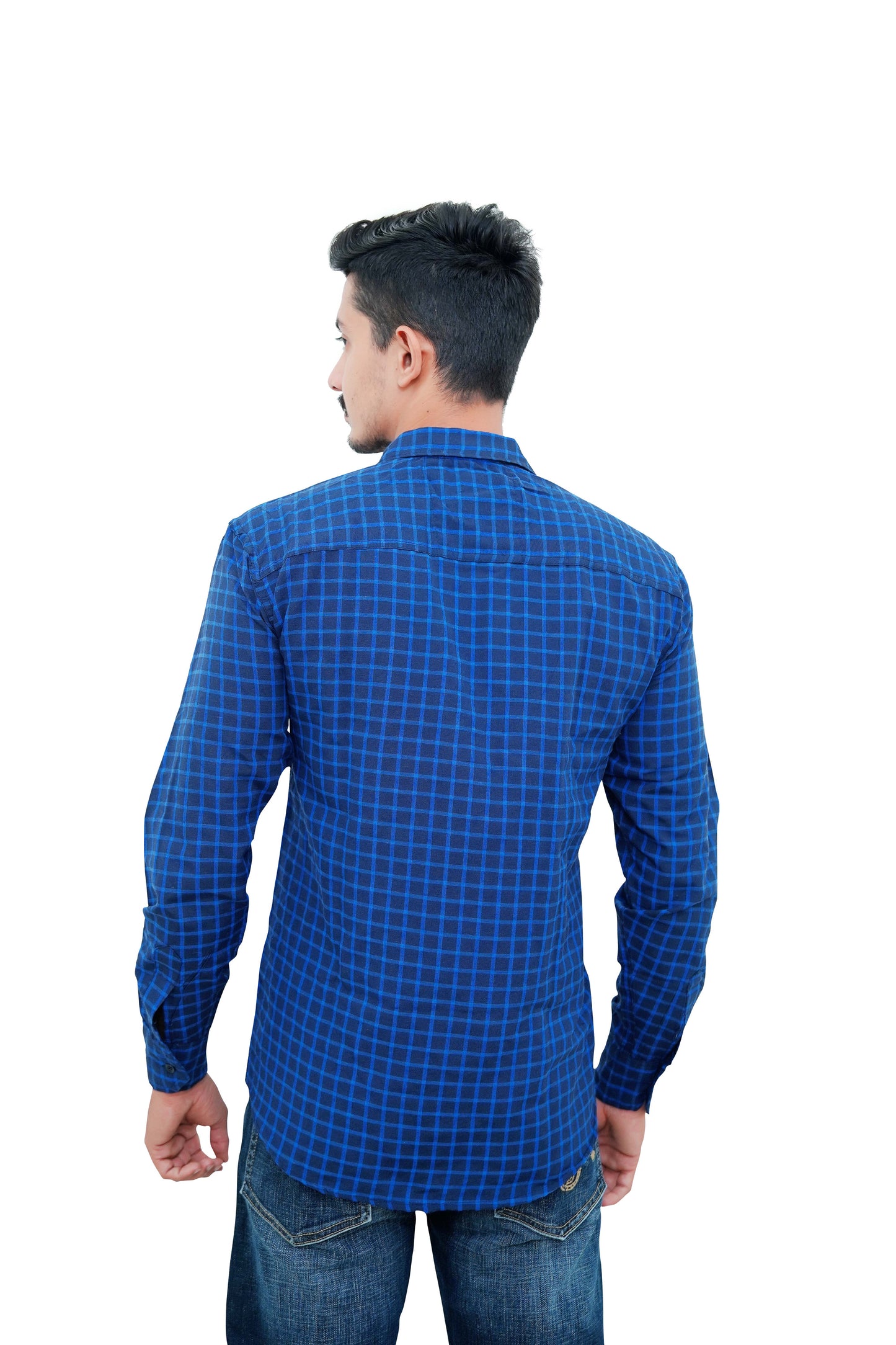 Check Shirt for Men (New Blue )