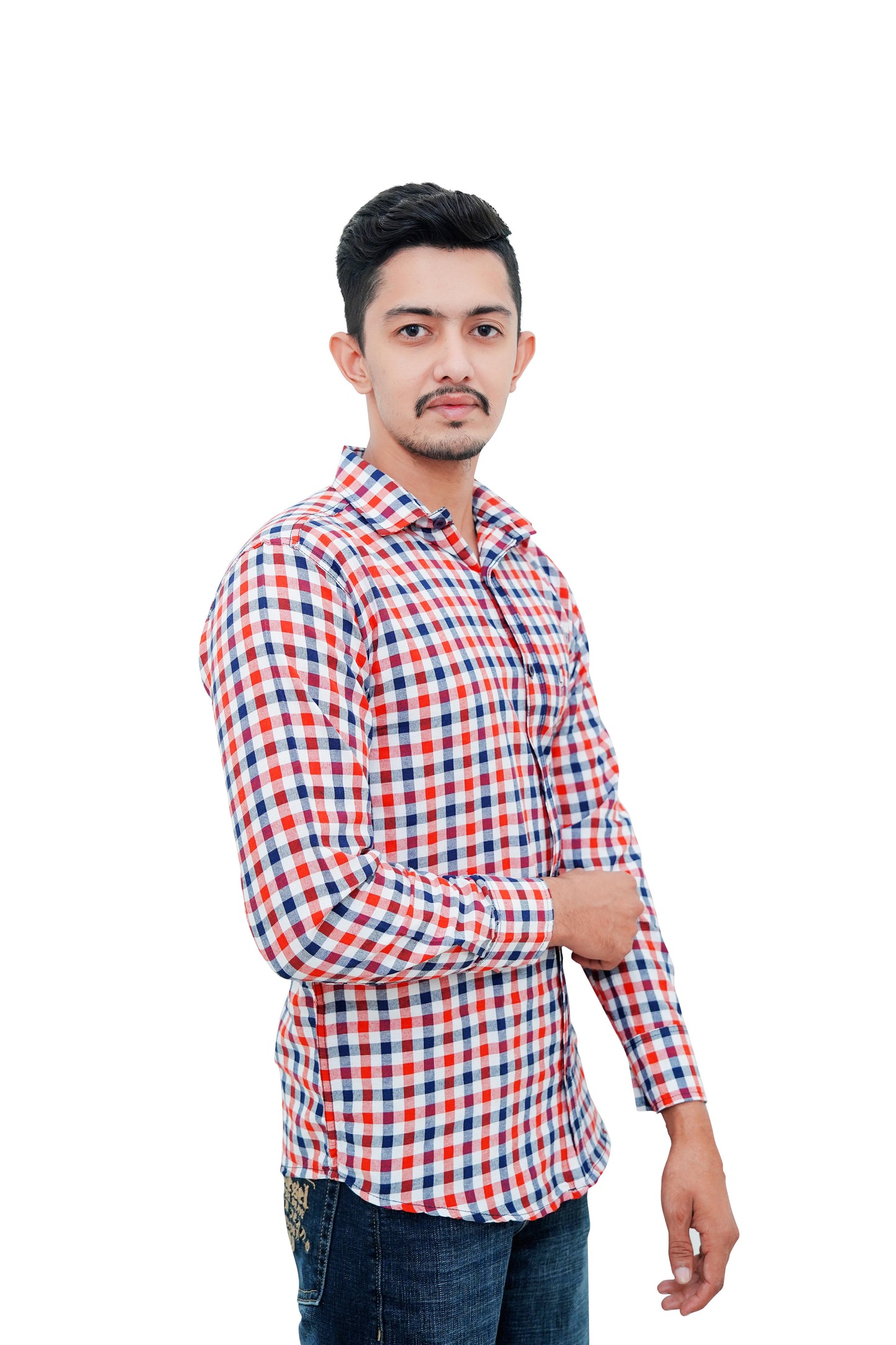 Check Shirt for Men (Red White)