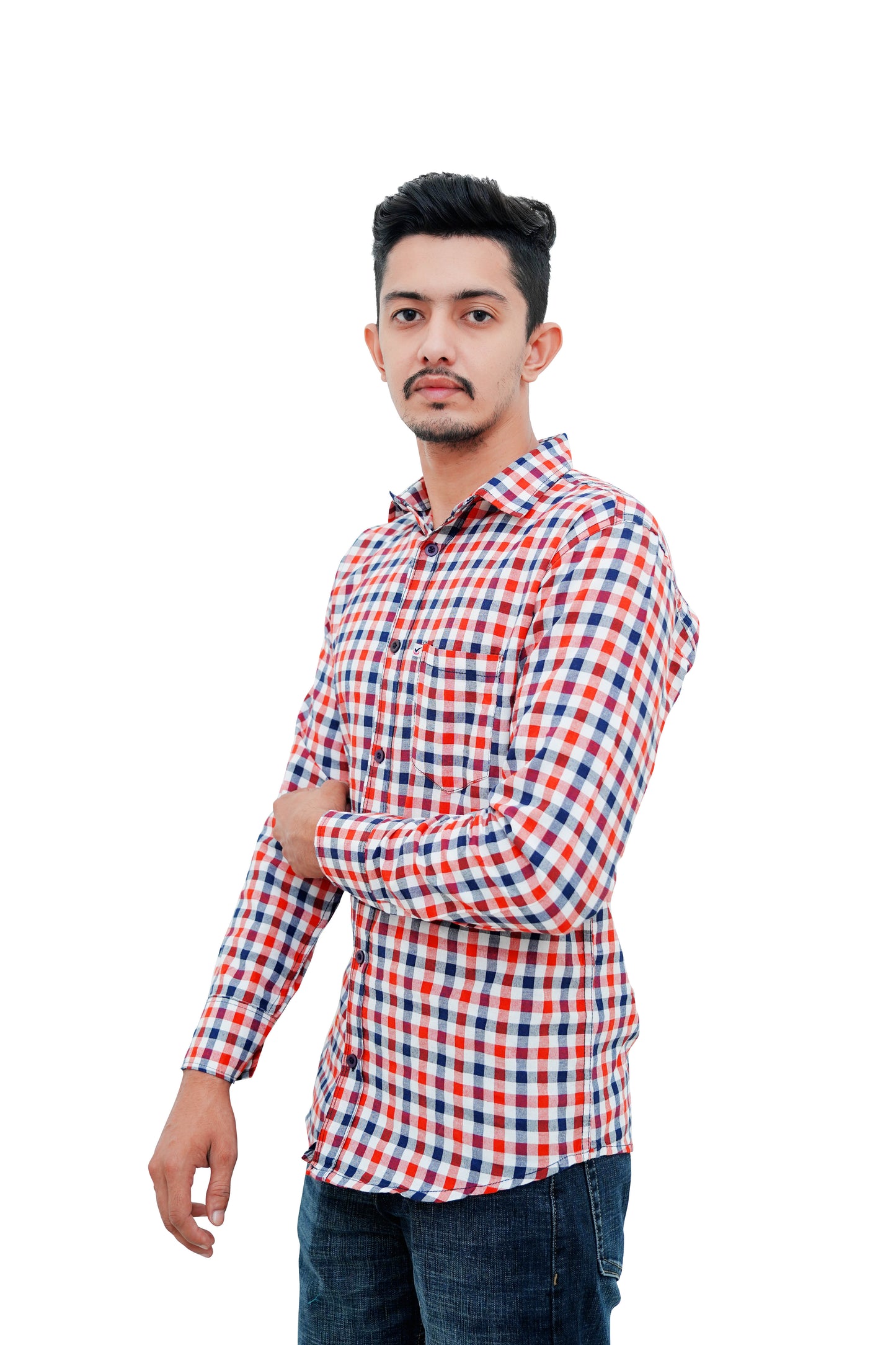 Check Shirt for Men (Red White)
