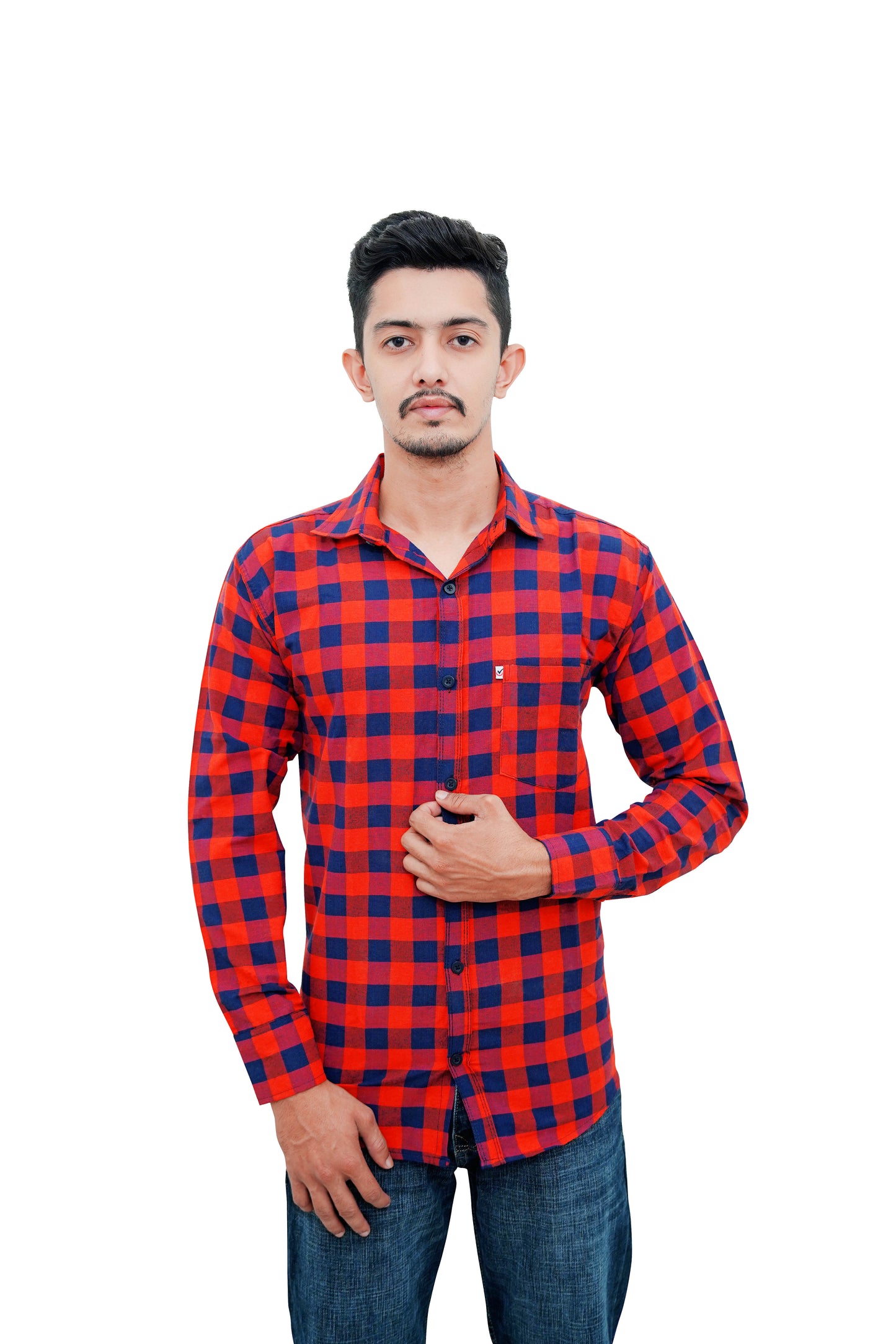 Check Shirt for Men (Red Check)