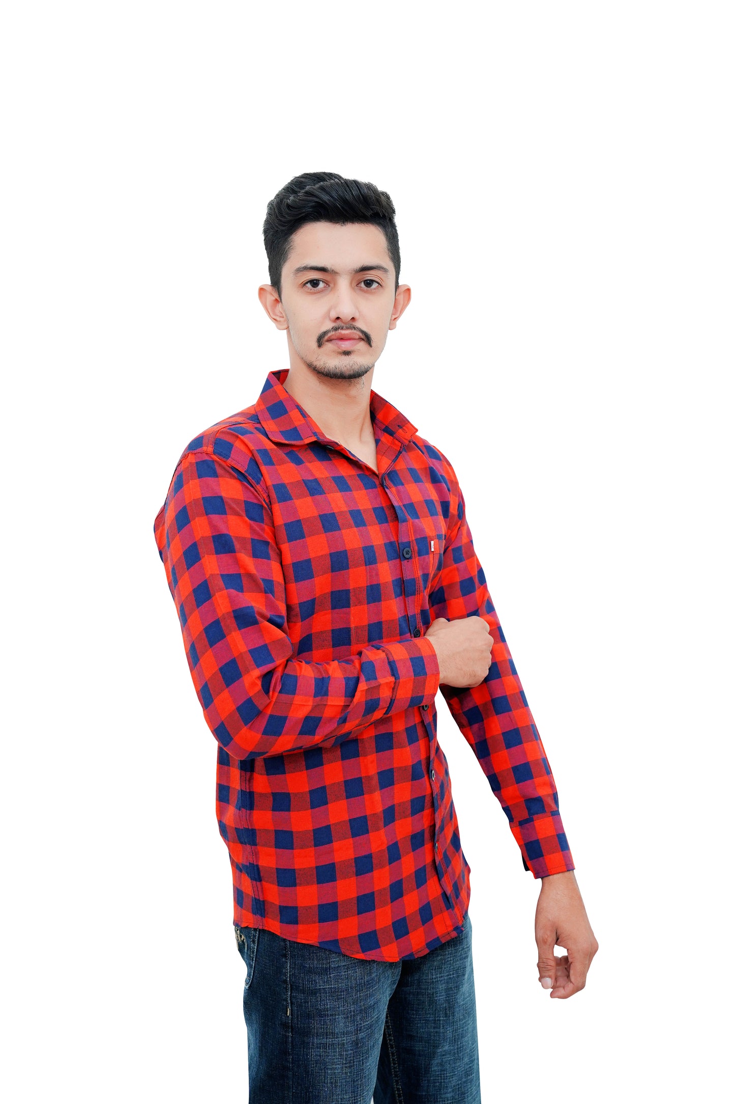 Check Shirt for Men (Red Check)
