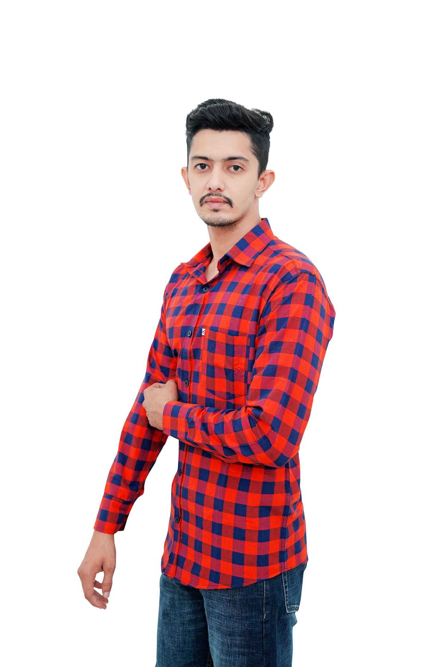 Check Shirt for Men (Red Check)
