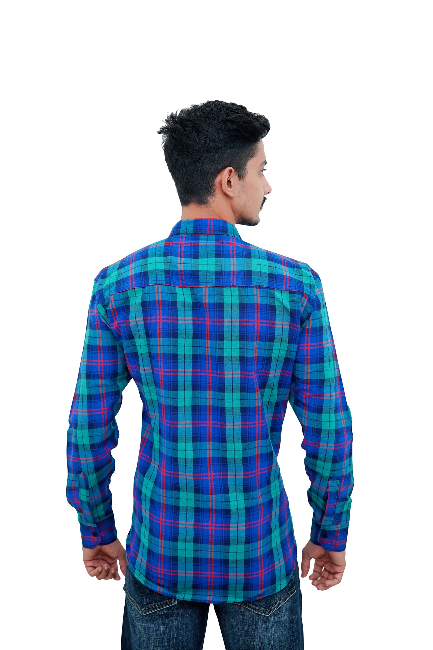 Check Shirt for Men (Red Green)
