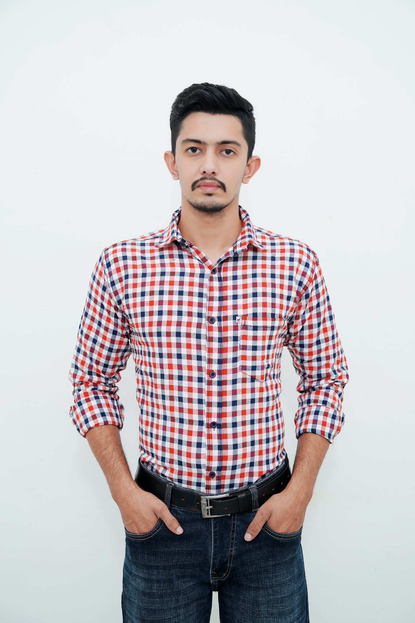 Check Shirt for Men (Red White)
