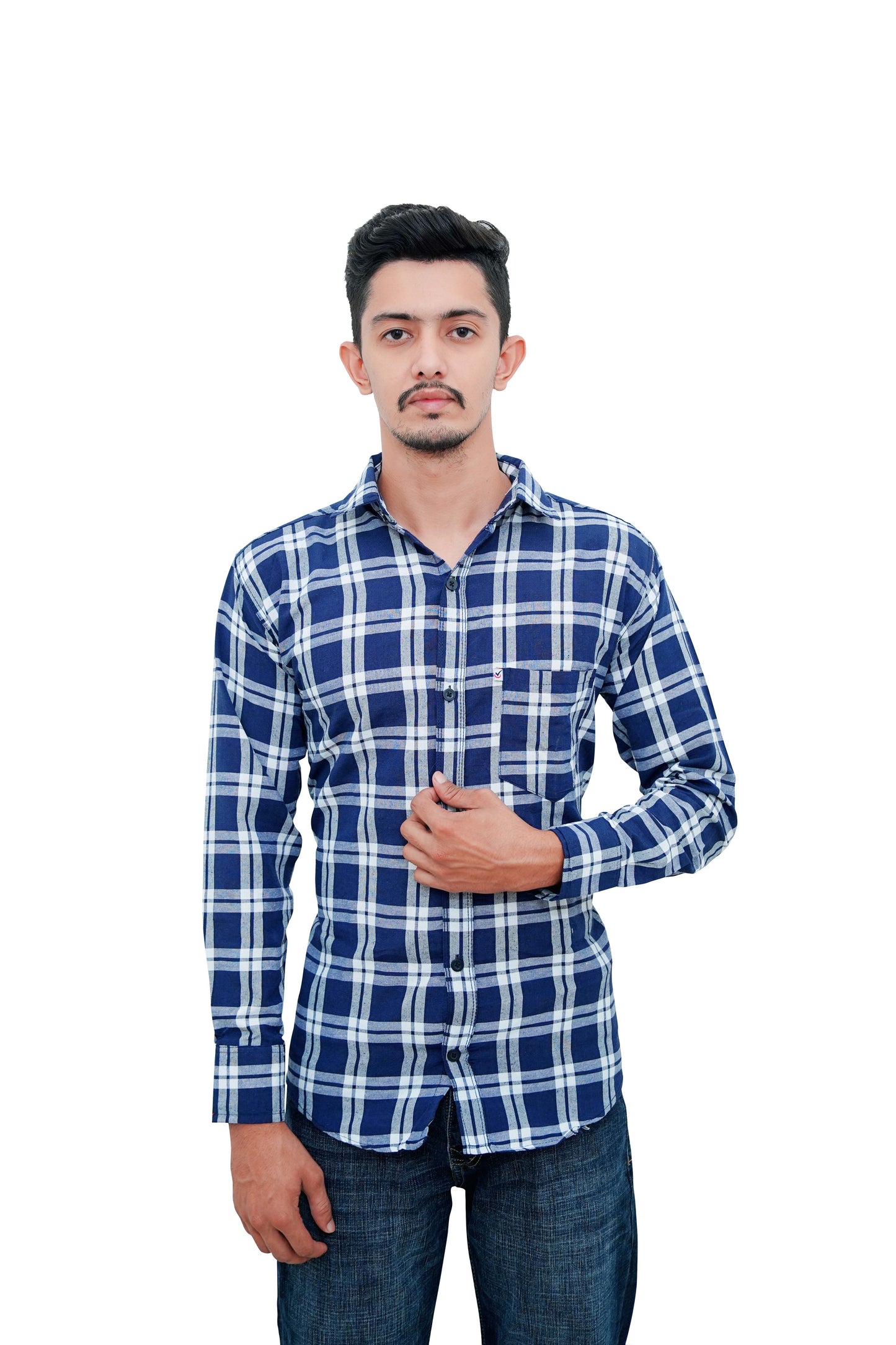 Check Shirt for Men (Blue Check)