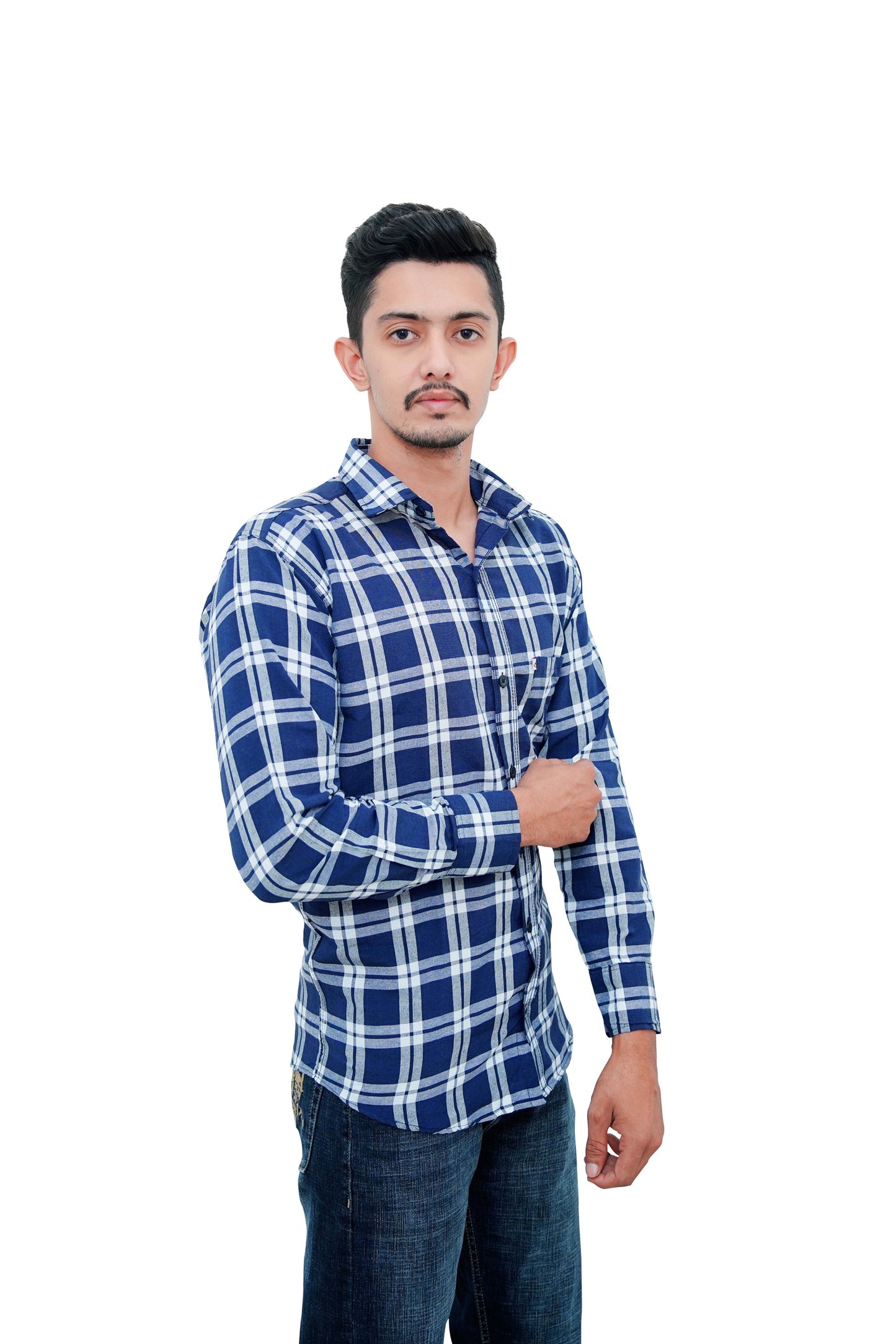 Check Shirt for Men (Blue Check)