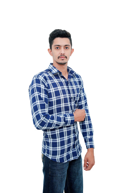 Check Shirt for Men (Blue Check)