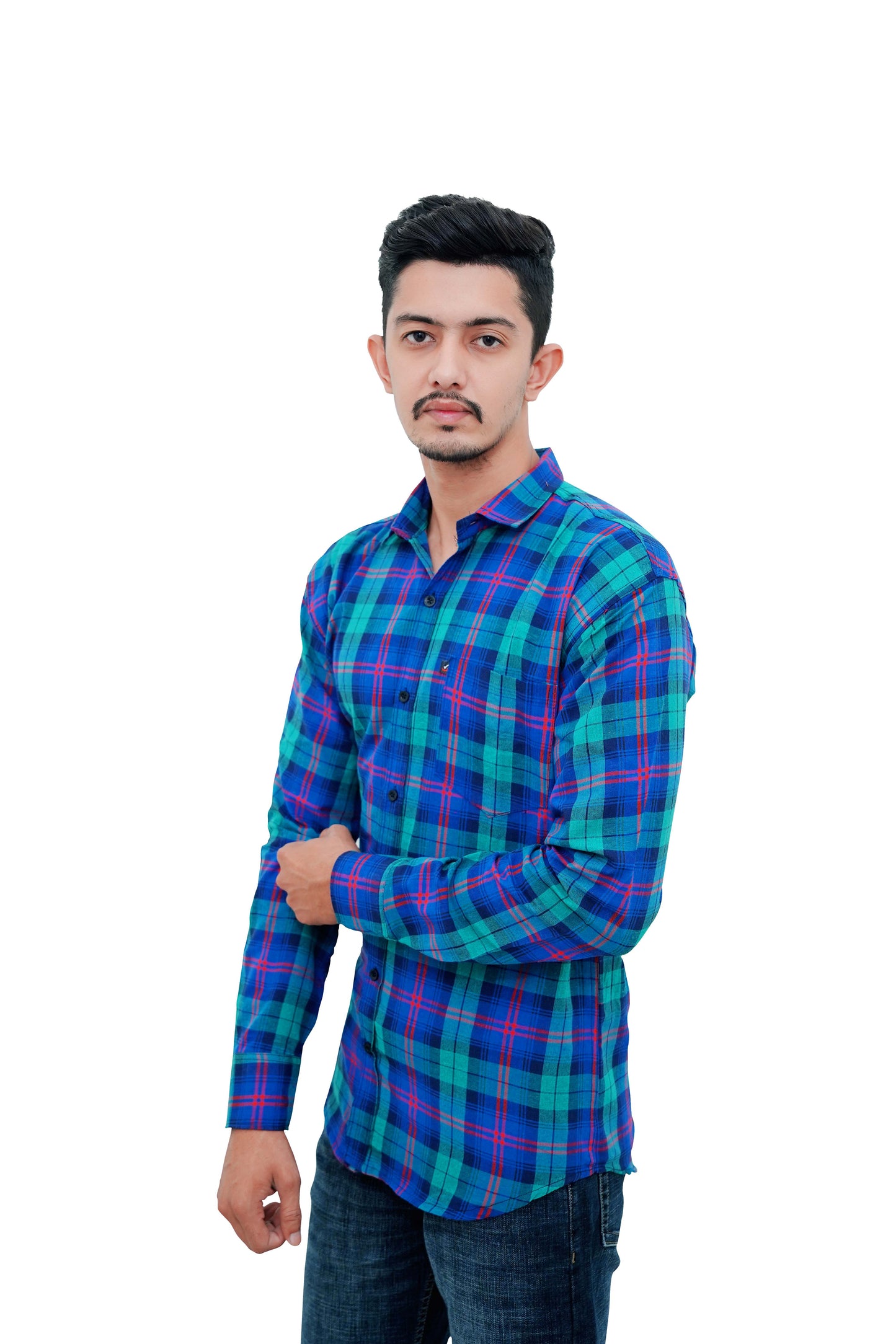 Check Shirt for Men (Red Green)