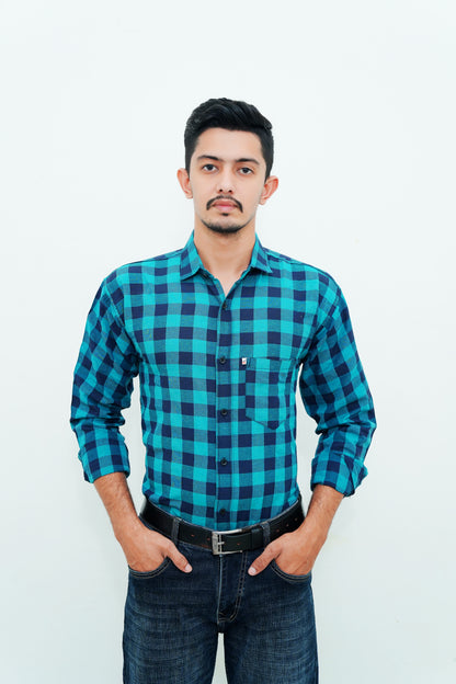 Check Shirt for Men (Green Box)