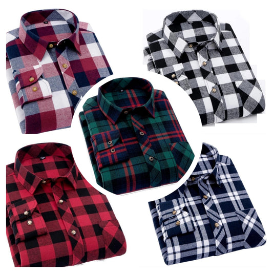 Combo of 5 check shirts