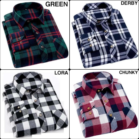 Combo of 4 check shirts (CDLG)
