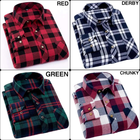 Combo of 4 check shirts (RGDC)