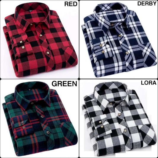 Combo of 4 check shirts (RGDL)