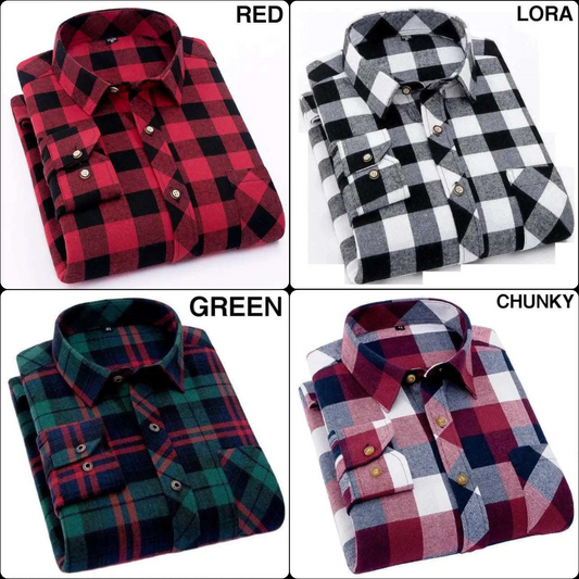 Combo of 4 check shirts (RGLC)